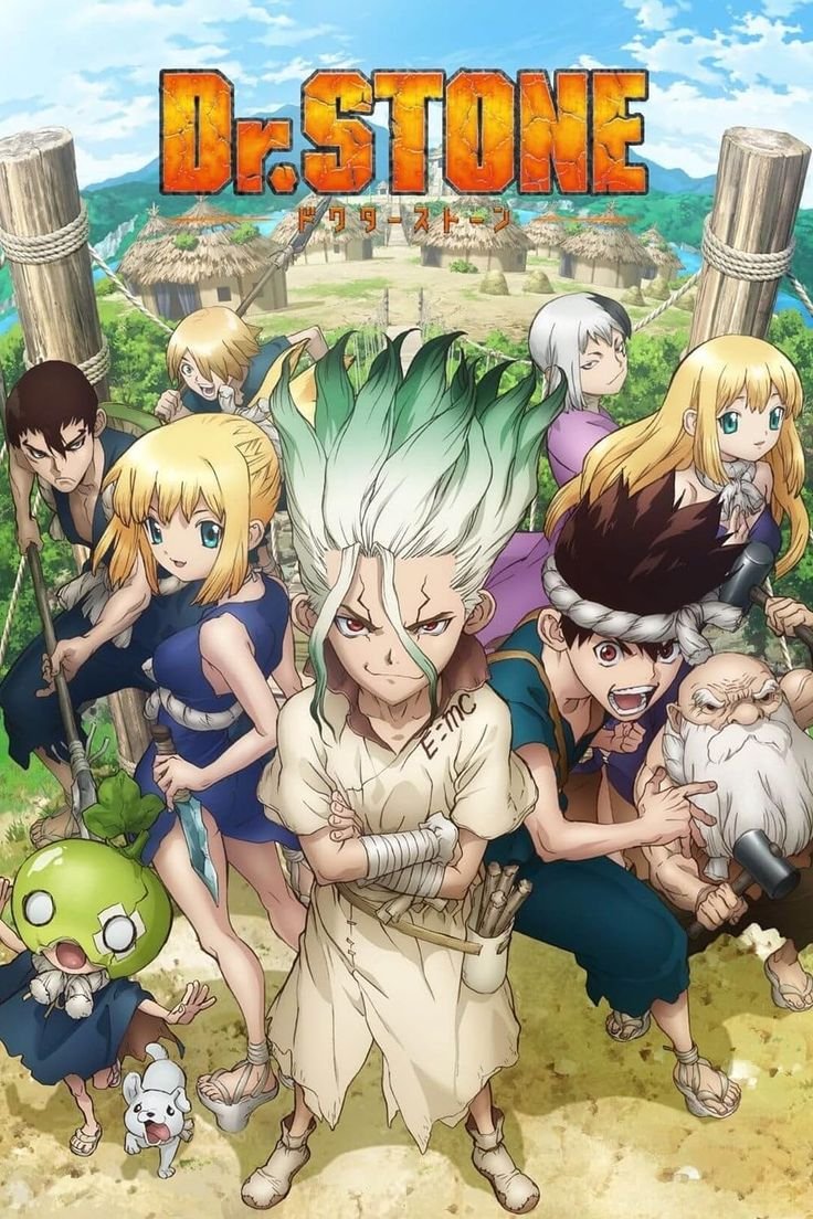 Dr. Stone anime series - Science adventure in a stone world